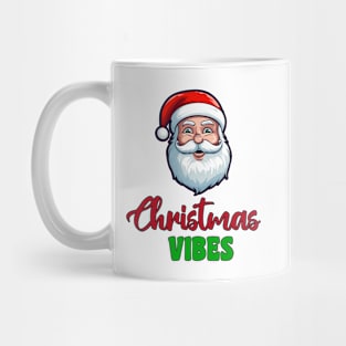 "Christmas Vibes" with Santa claus Mug